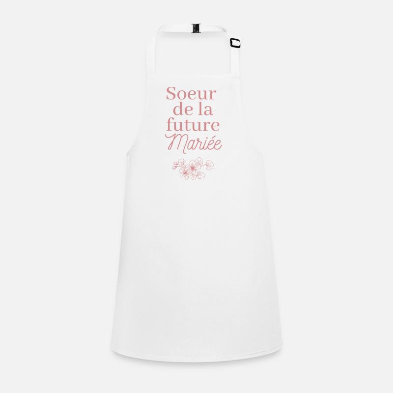 Soeur future Mariée. EVJF Team future mariée Tablier Enfant