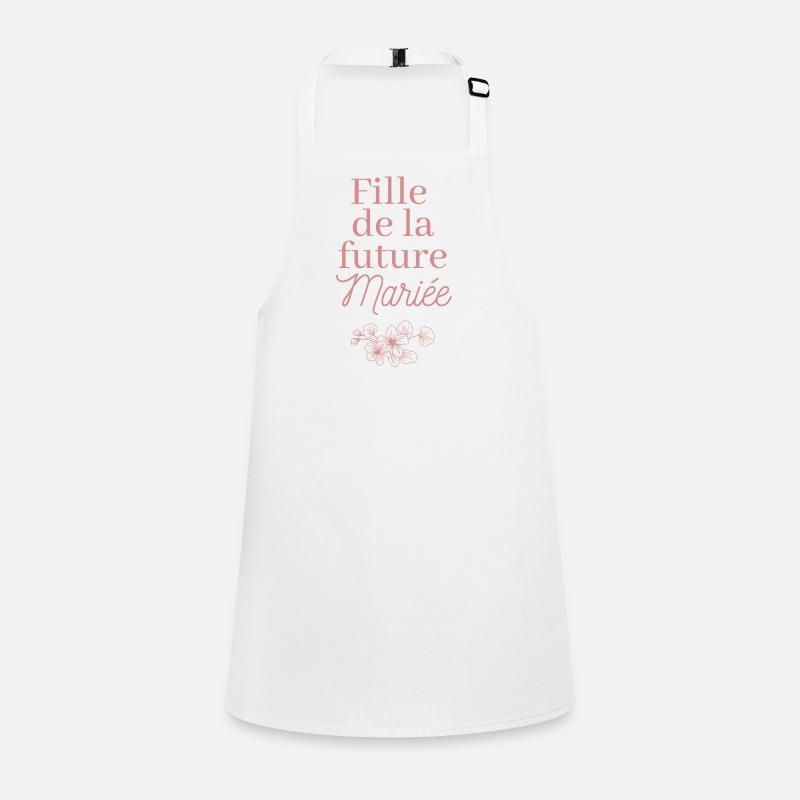 Fille future Mariée. EVJF Team future mariée Tablier Enfant
