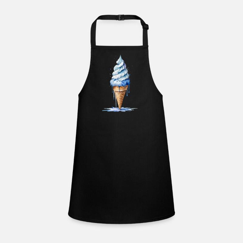 Cool and Refreshing - Blue Cream Cone Children's Apron