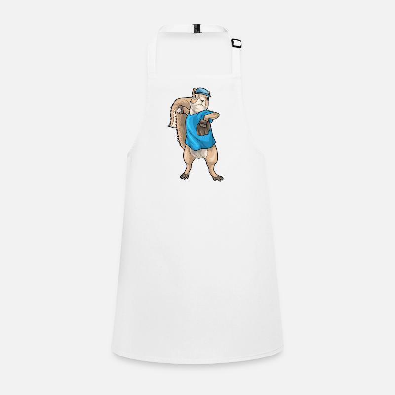 Squirrel Baseball Baseball Glove Children's Apron