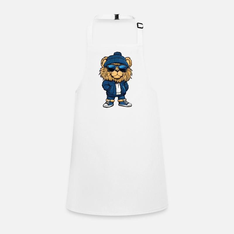 Lion Cool Bande Dessinée Tablier Enfant