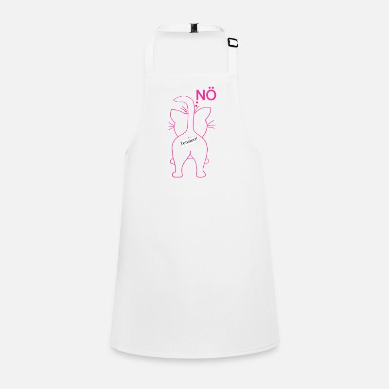 Cat from behind. Nope. Just nope. Pink. Children's Apron