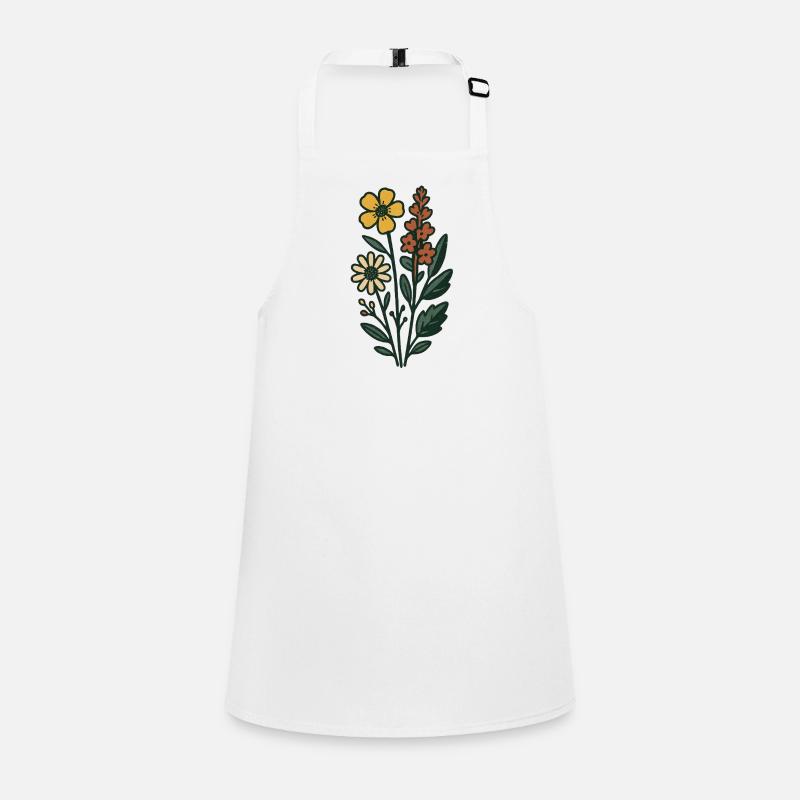 Bouquet Botanical Print Children's Apron