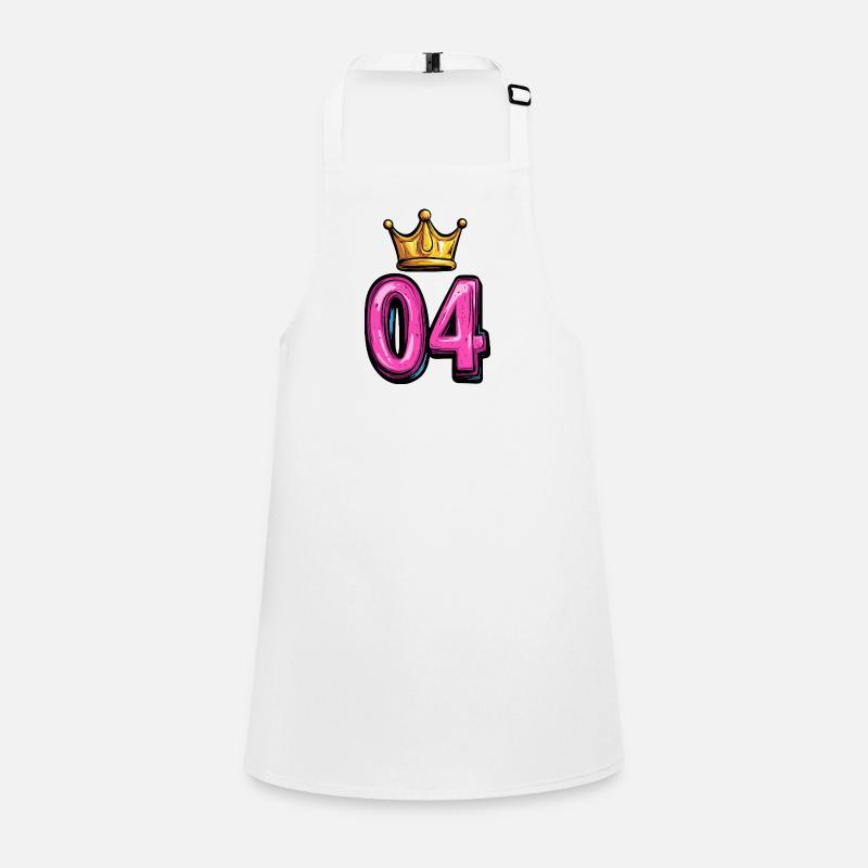 4 Number Crown Children's Apron
