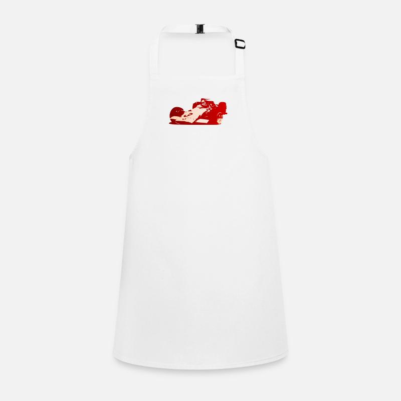 Voiture de course rouge Tablier Enfant
