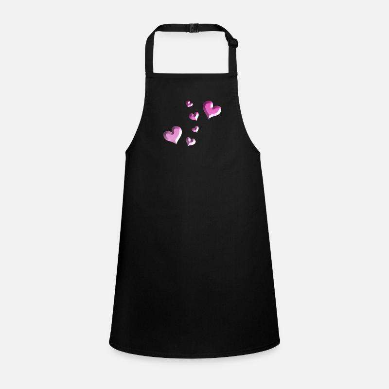 pink heart pattern glitter Children's Apron