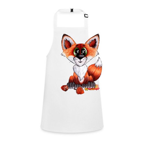 llwynogyn - a little red fox - Schürze für Kinder