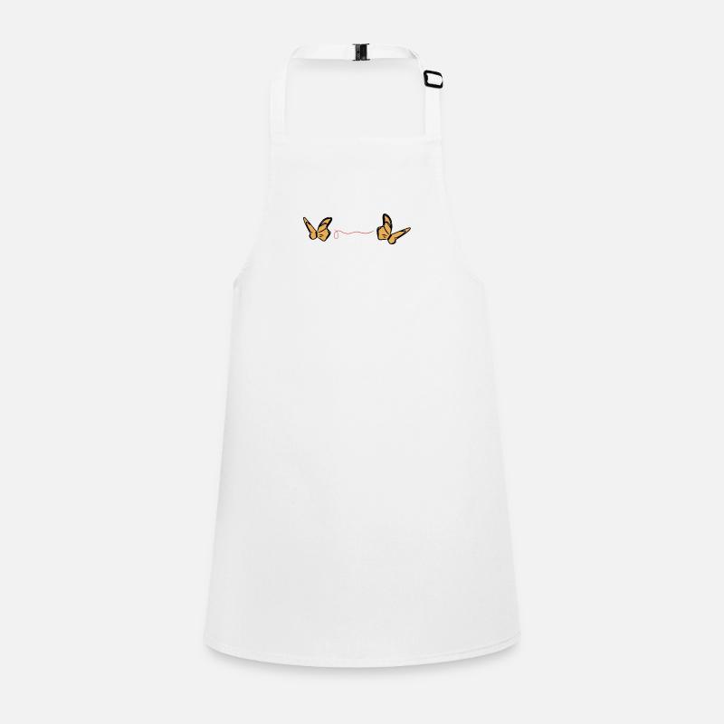 Butterfly red thread symbol animal Children's Apron
