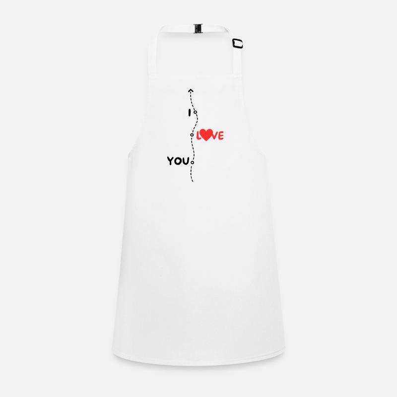 i love you déclaration d'amour Tablier Enfant