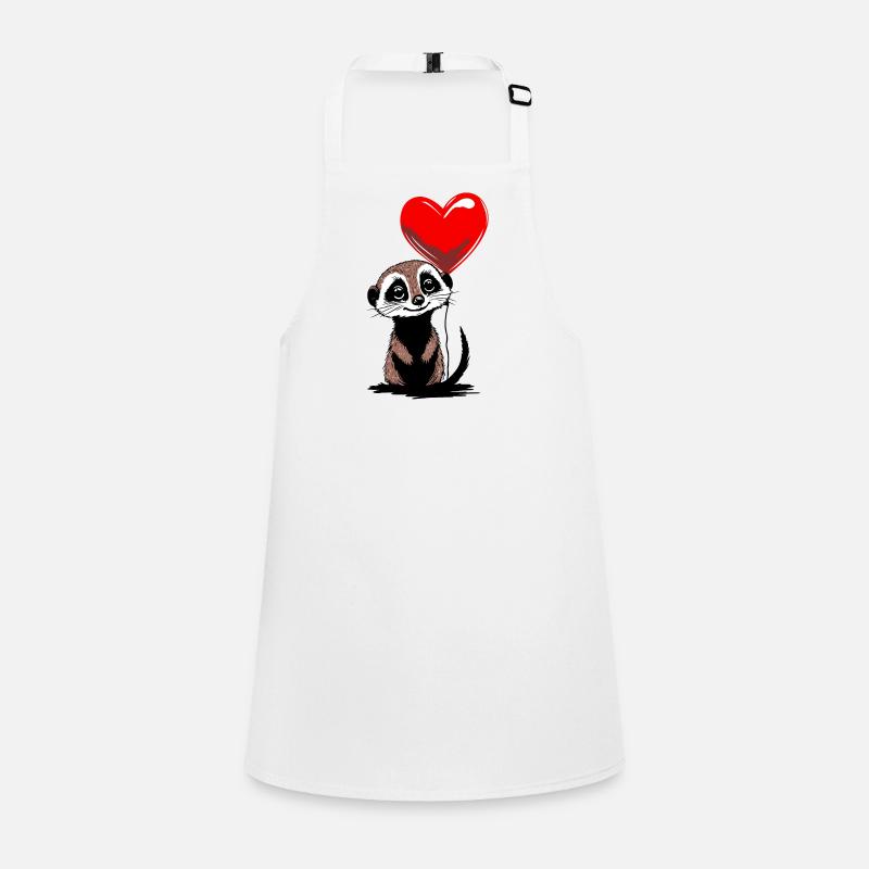 Erdmännchen Herz Luftballon - Heartful Creatures Schürze für Kinder