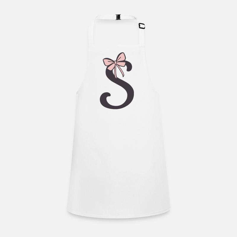Anfangsbuchstabe S Schleifchen Schürze für Kinder