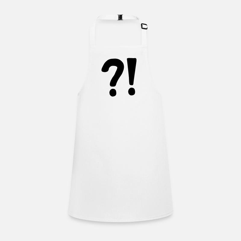 | point d’interrogation Point d’exclamation | icône | Confus Tablier Enfant