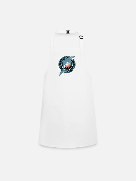 Whale Shark Hawaiian - Children's Apron - white - Front