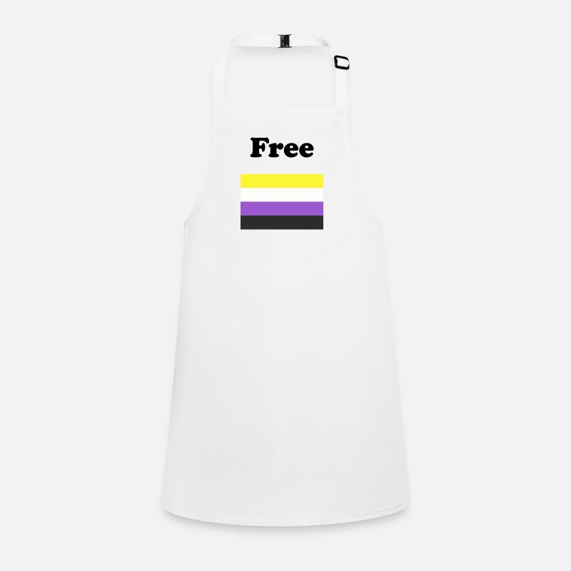 Non Binary Flag Free Children's Apron