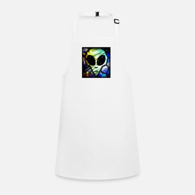 Stained glass alien Children's Apron