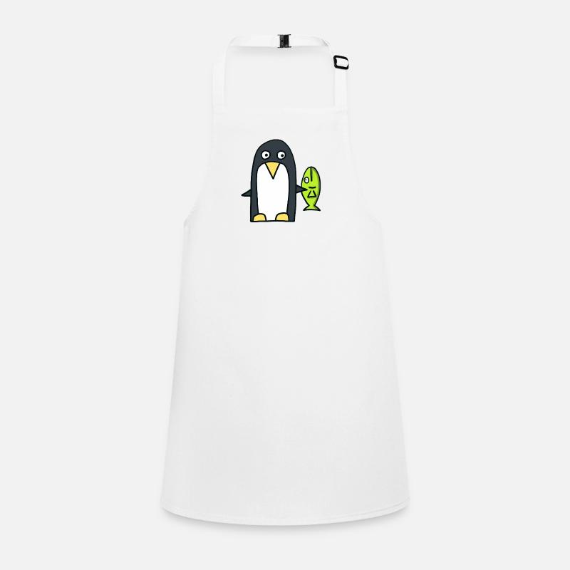 Pingouin avec du poisson Tablier Enfant