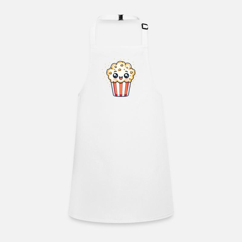 Cute Popcorn Character Children's Apron