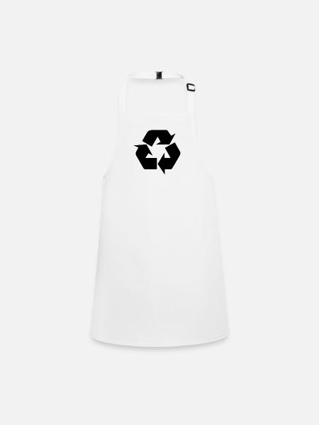 Recycler - Schürze für Kinder - Weiß - Vorne