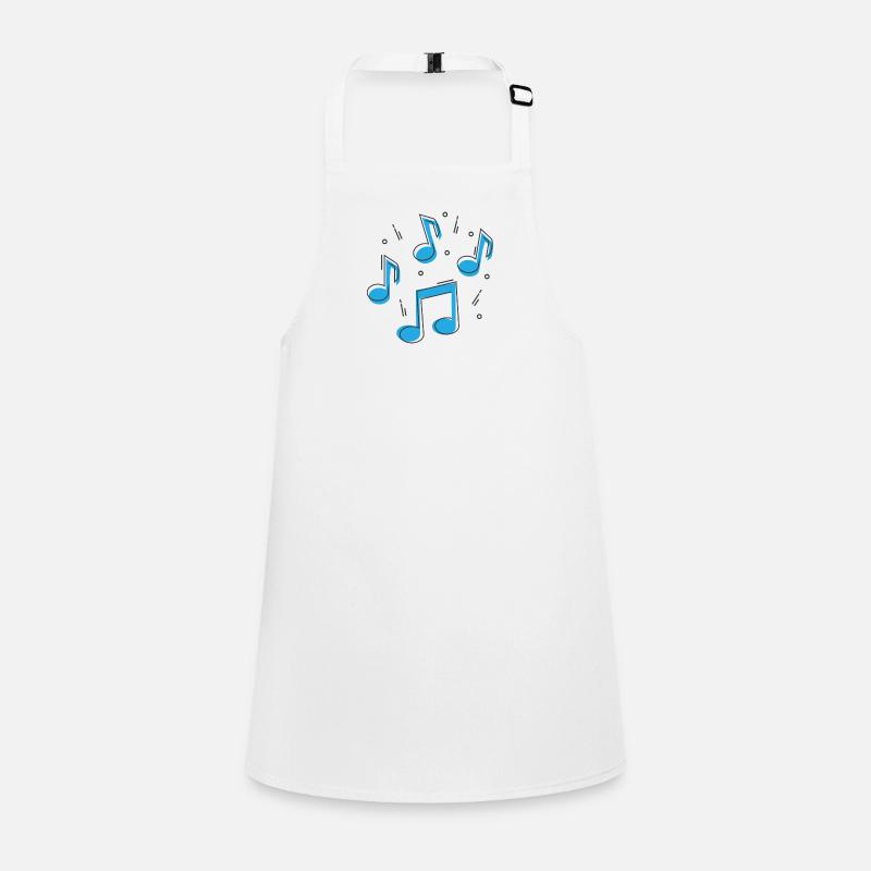 Cartoon music note Children's Apron