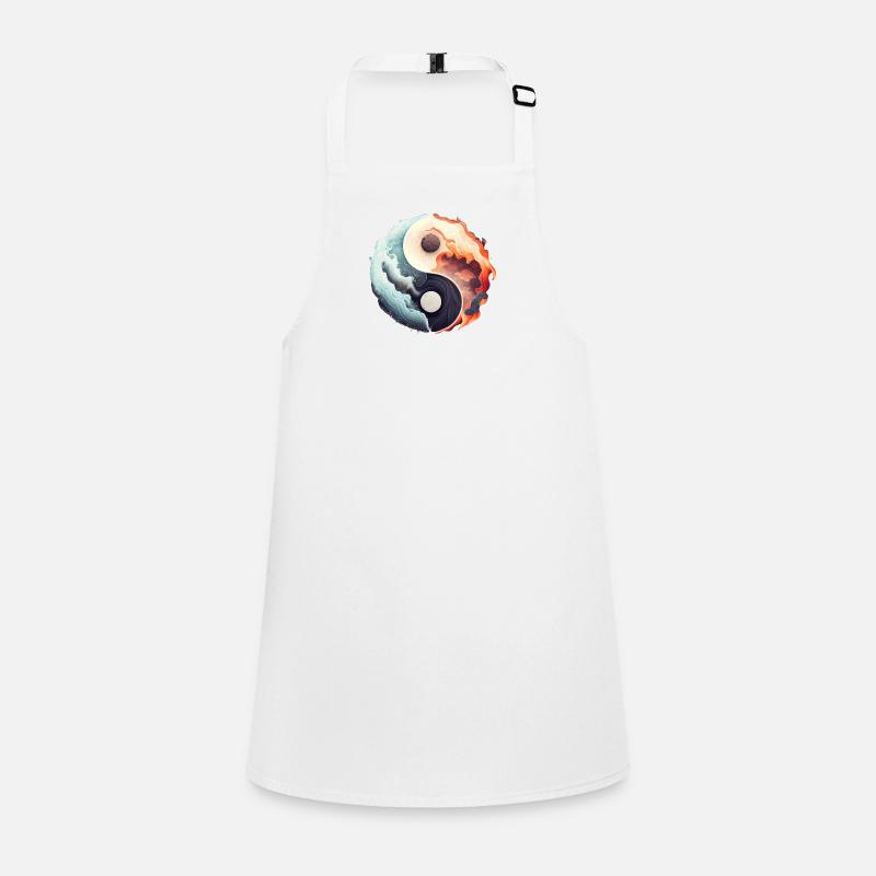 Ying Yang - L’eau contre la pierre dans le feu Tablier Enfant