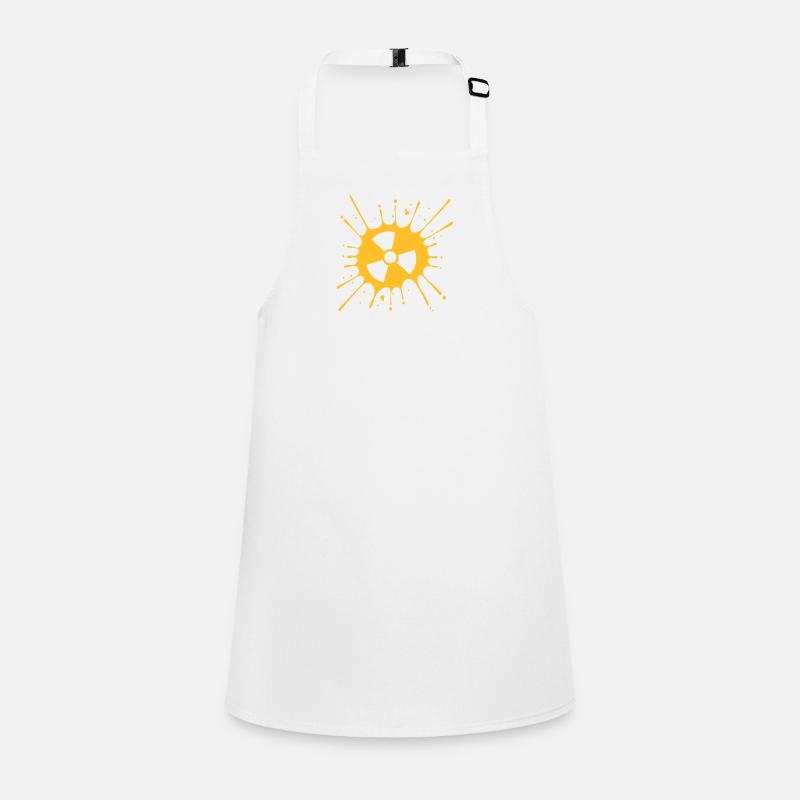 caution atomic symbol radioactive warning note Children's Apron