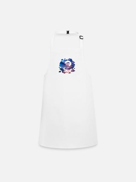 Double Exposure Kite Surfing Adventure Gift - Children's Apron - white - Front