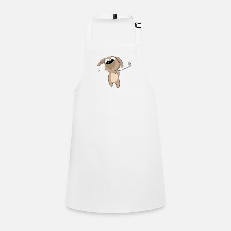 Puppy Golf Swing Children's Apron
