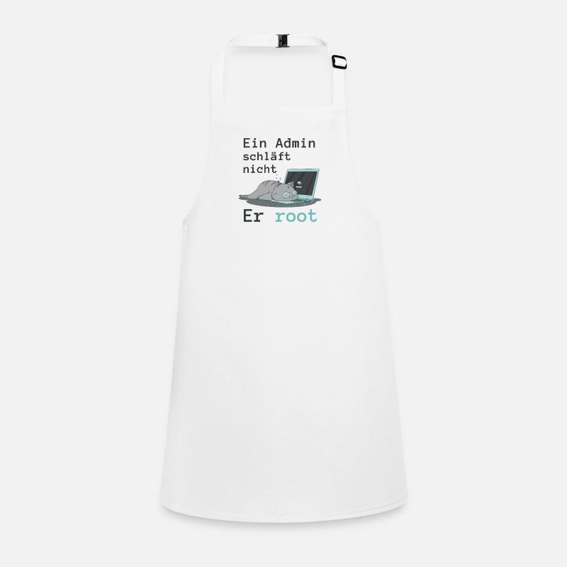Ein Admin schläft nicht - Er root Schürze für Kinder