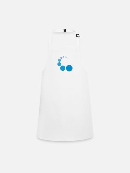 CIRCIRCLE BLUE - Tablier Enfant - blanc - Devant