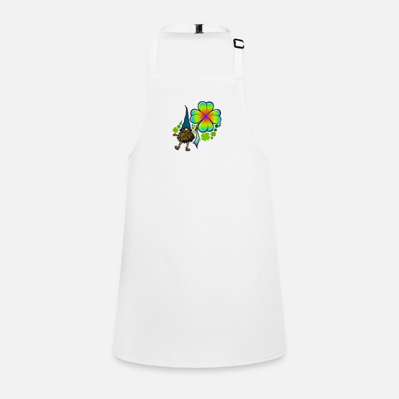 Gnome Tie Dye Trèfle Trèfle Saint-Patrick Tablier Enfant