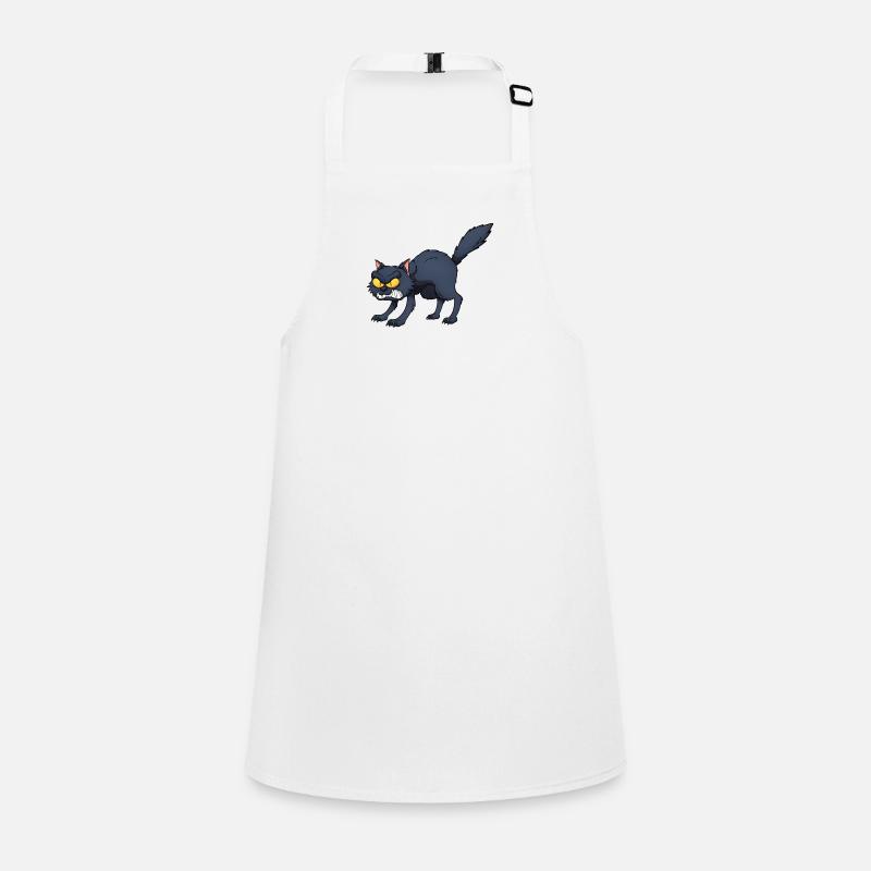 Chat noir en colère Tablier Enfant