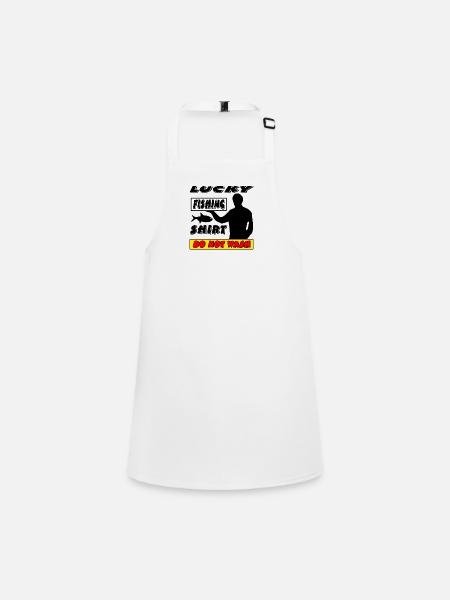 Angling - Children's Apron - white - Front