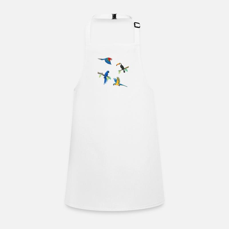 Colorful parrots Children's Apron