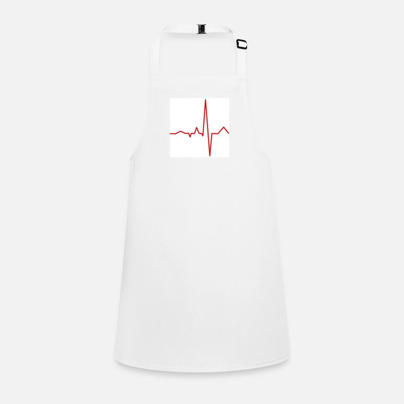 Heartbeat - Children's Apron - white