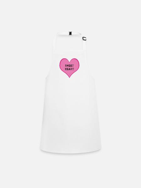 Sweetheart - Children's Apron - white - Front