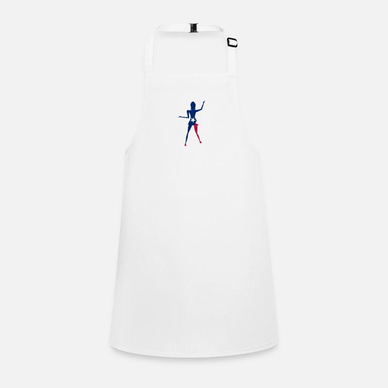 Silhouette de danseuse texane Tablier Enfant