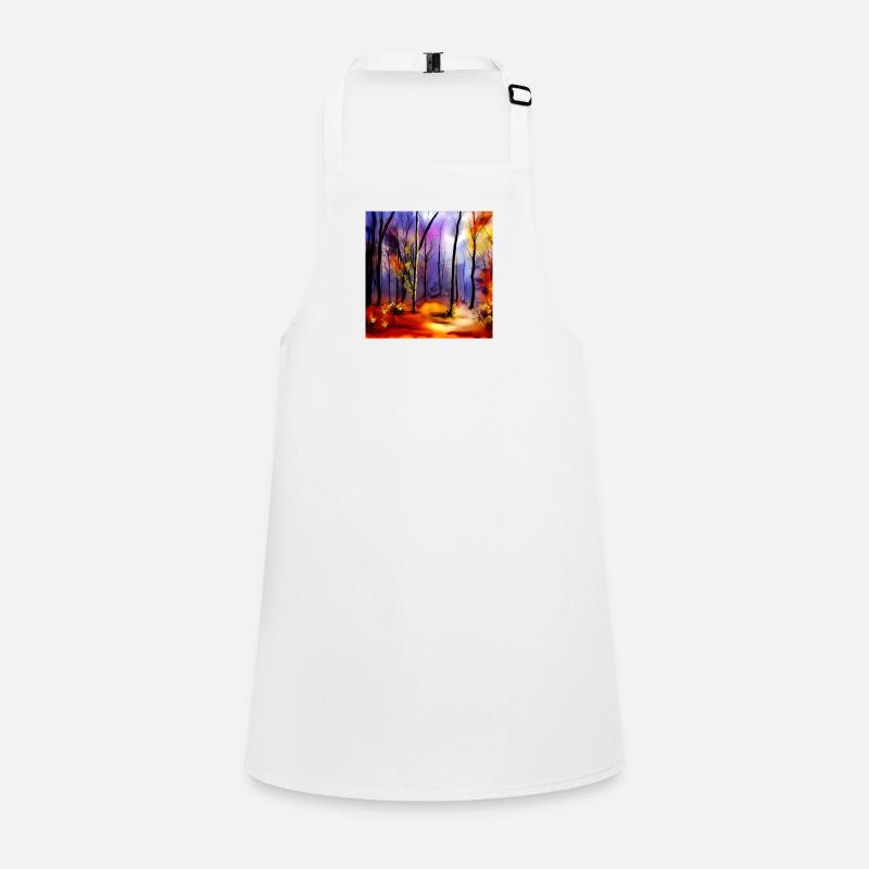 Magic watercolor nature forest Children's Apron