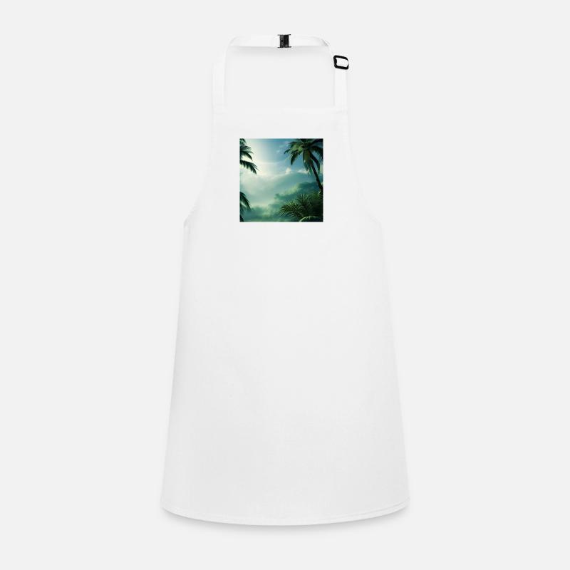 Palm tree holiday nature Children's Apron
