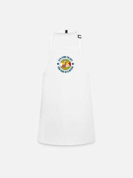 TIME TO LIFT - Children's Apron - white - Front