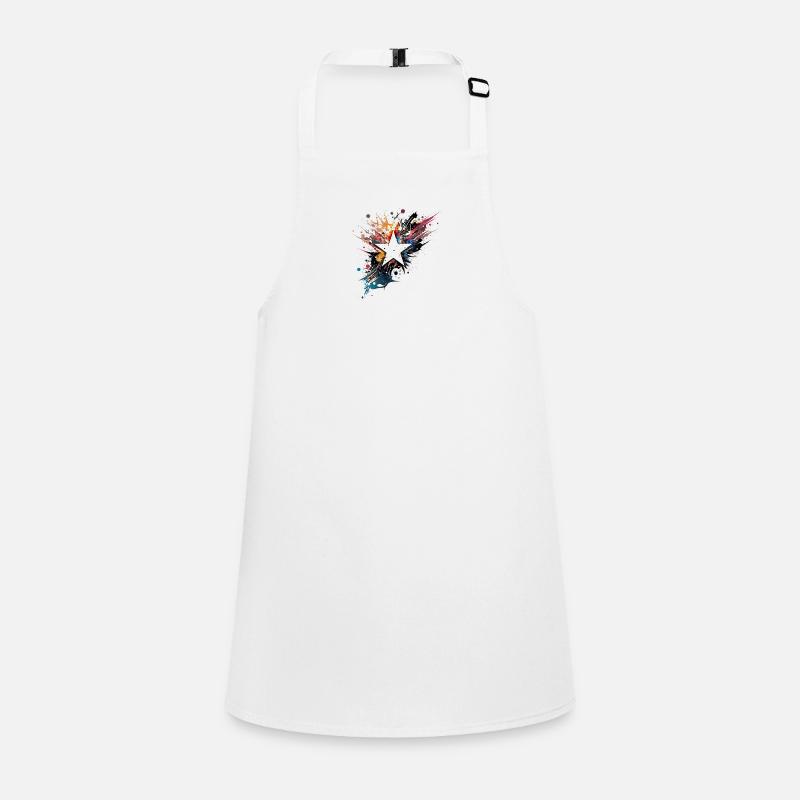 Star and colors in water Children's Apron