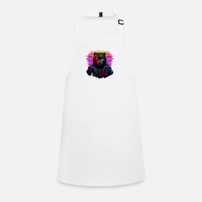 Retro Emblems - Animal - Pilot Bear Children's Apron