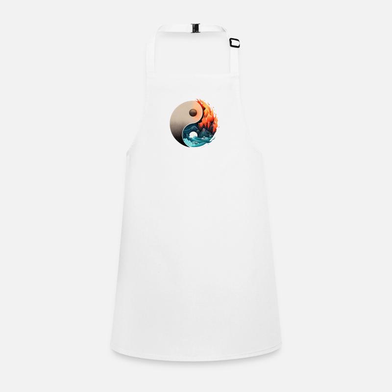 Ying Yang - L’eau vs la pierre dans le feu Tablier Enfant