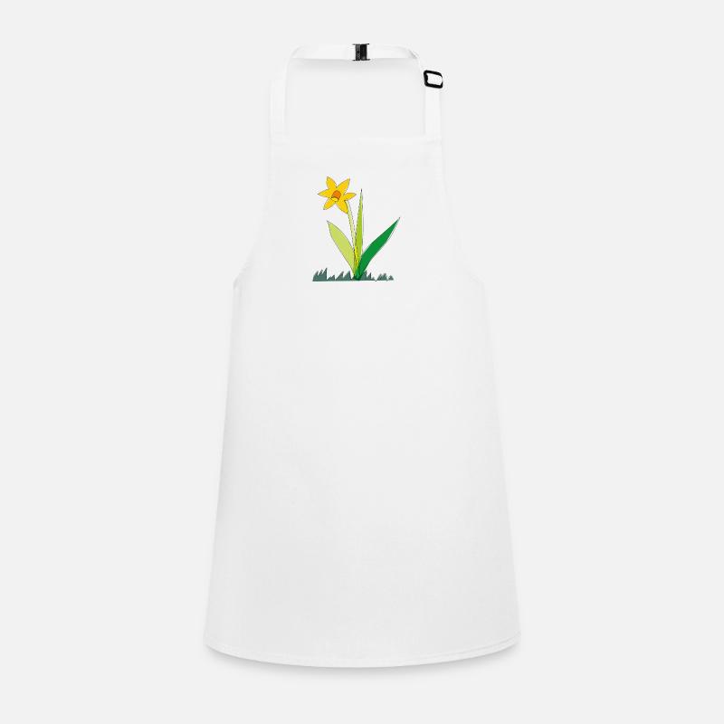 Jonquille aux fleurs printanières Tablier Enfant