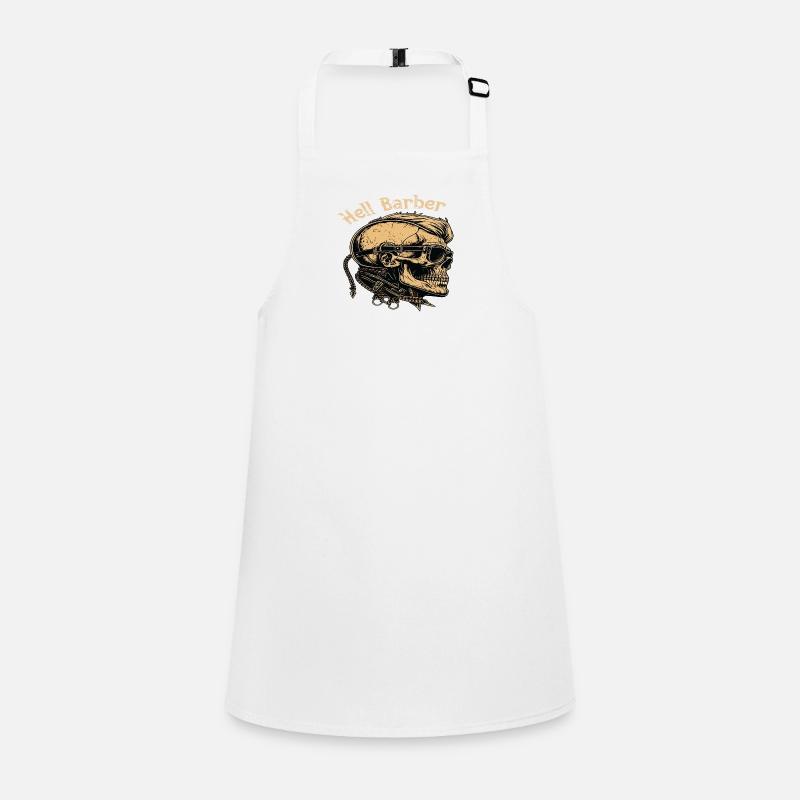 Hell Barber Skull Totenkopf Schürze für Kinder