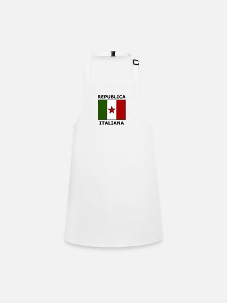 Die Republik Italien - Schürze für Kinder - Weiß - Vorne