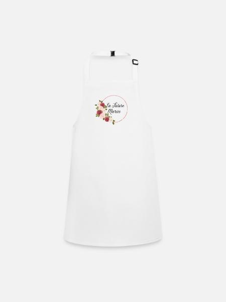 La future mariée floral - Tablier Enfant - blanc - Devant