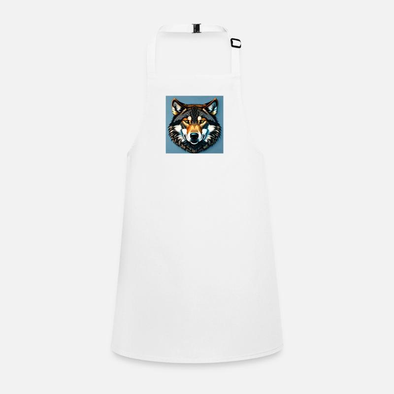Portrait de loup standard Tablier Enfant