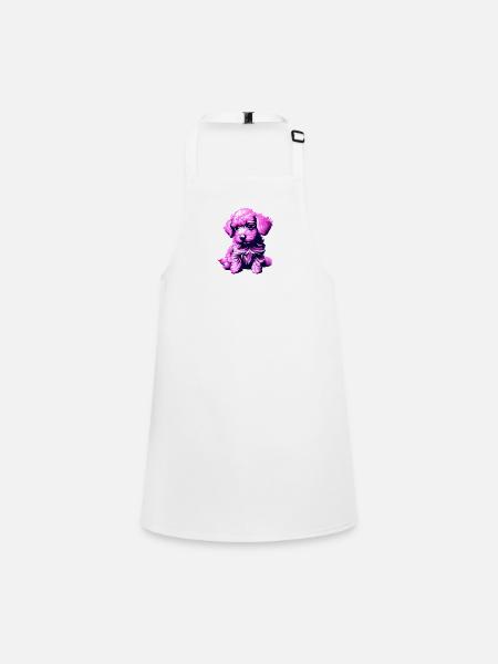 Poodle Dog Owner Poodle Puppy Puppy Dog Love Dog Love - Children's Apron - white - Front