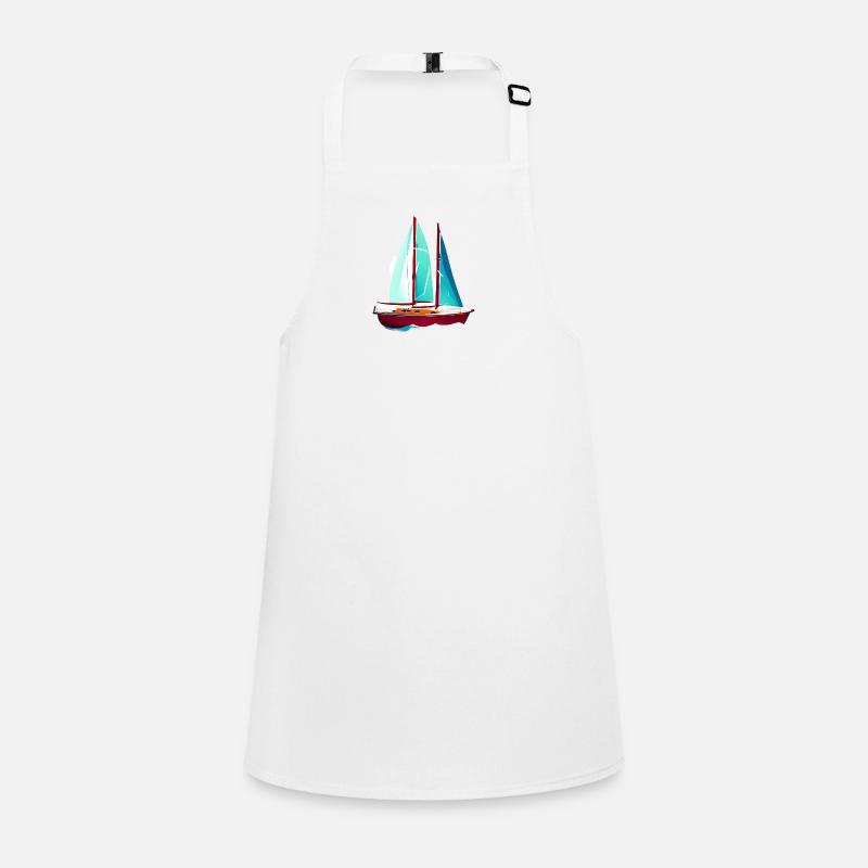 Sailing Sailing Ship Sailing Sailing Sailboat Children's Apron