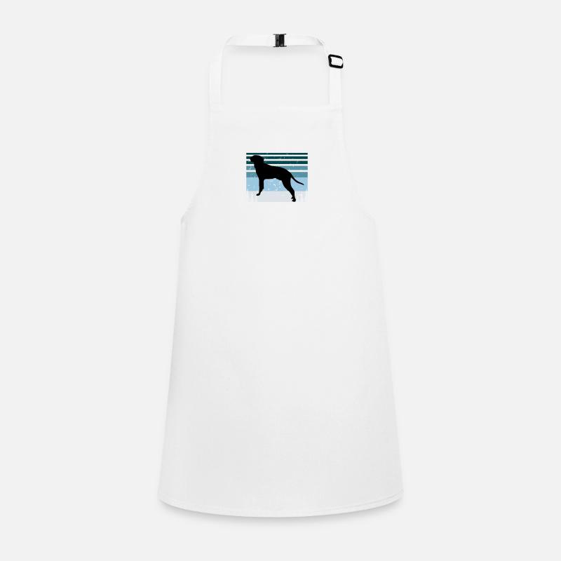 Braque Saint Germain Dog Silhouette Retro Sunset Children's Apron